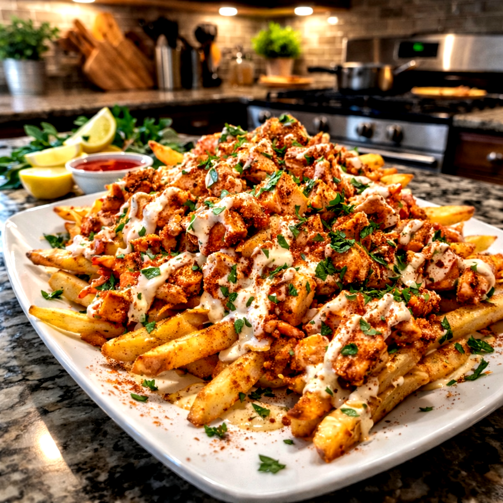 Cajun chicken loaded fries (Pop Up)